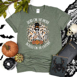 Women skeleton Halloween Tee, Dead Inside But Boojee Outside Shirt, Fall Bou jee Tumbler Skull shirt, Funny Halloween T-shirt, Custom Gift