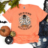 Women skeleton Halloween Tee, Dead Inside But Boojee Outside Shirt, Fall Bou jee Tumbler Skull shirt, Funny Halloween T-shirt, Custom Gift