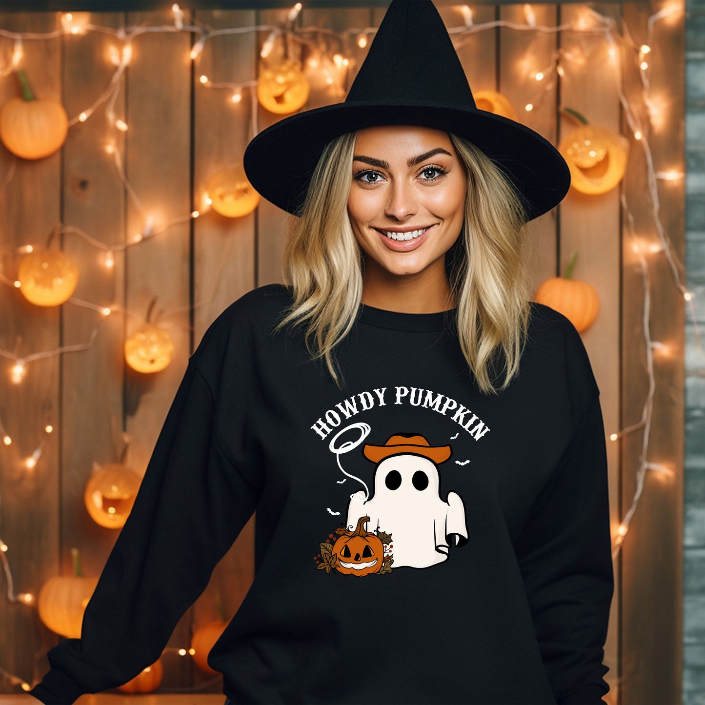 Howdy Pumpkin Ghost Custom Halloween Sweat, Comfort Halloween Hoodie, Team Halloween Sweatshirt, Retro Halloween Shirt, Cute Unique Gift