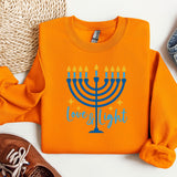 Love and Light Hanukkah Sweatshirt, Menorah Sweatshirt, Holiday Hoodie, Hanukkah Sweatshirt, Chanukah Hoodie, Festival of lights Sweatshirt