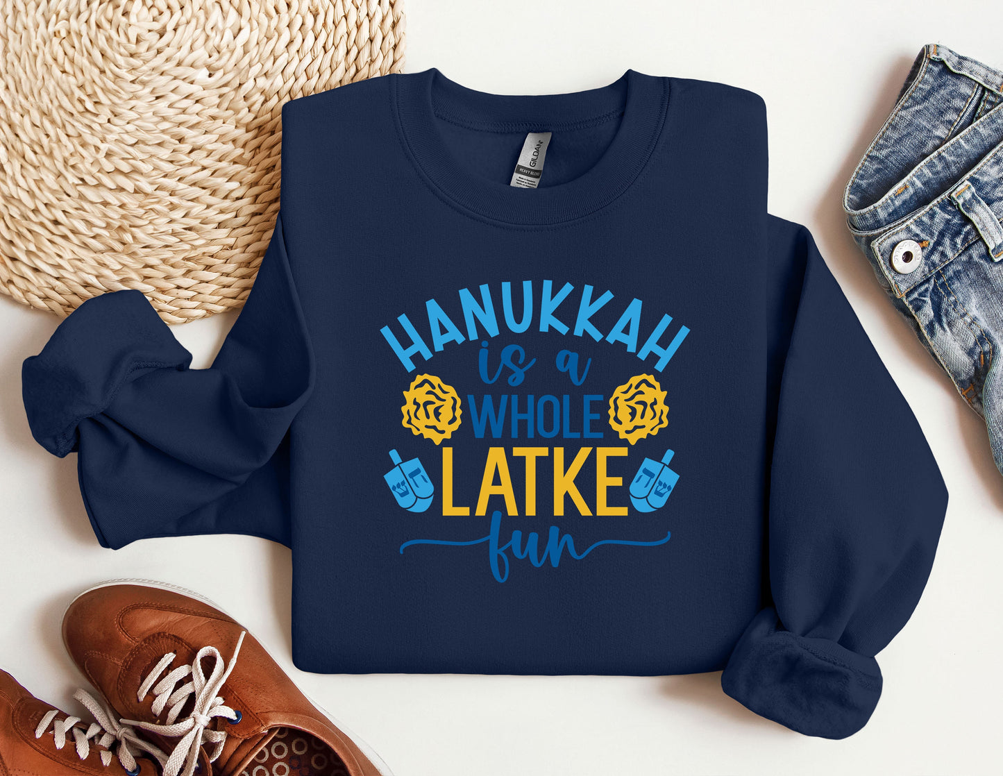 Happy Hanukkah Sweatshirt, Jewish Sweatshirt, Holiday Hanukkah Hoodie, Hanukkah Sweatshirt, Jewish Saying Hoodie, Holiday Sweatshirt