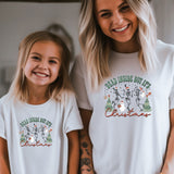 Dead Inside But It's Christmas Shirt, Funny Skeleton t-shirt, Skeleton Christmas Tree t-shirt, Unique Christmas family tee gift