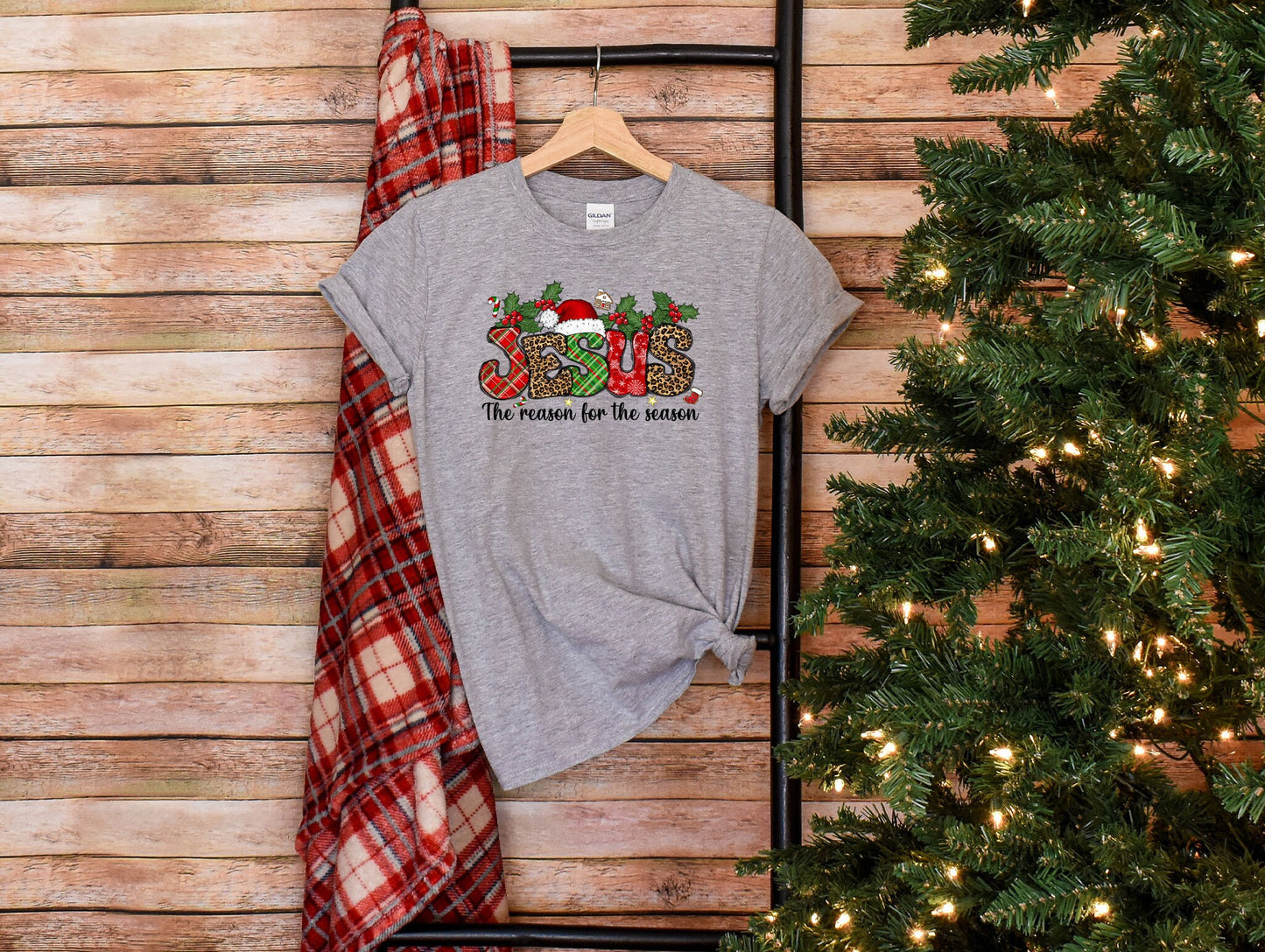 Jesus Is The Reason For The Season Custom T-shirt, Christmas Shirt, Christian Outfit, Religious Gift, Jesus Lover Shirt, Noel Shirt