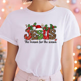 Jesus Is The Reason For The Season Custom T-shirt, Christmas Shirt, Christian Outfit, Religious Gift, Jesus Lover Shirt, Noel Shirt