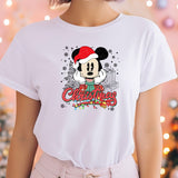 Vintage Mickey Christmas T-Shirt, Retro Disney Christmas Shirt, Disney Christmas Couple Shirt, Cute Disneyland Vacation Custom Gift tee