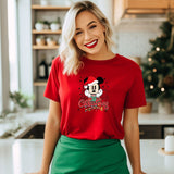 Vintage Mickey Christmas T-Shirt, Retro Disney Christmas Shirt, Disney Christmas Couple Shirt, Cute Disneyland Vacation Custom Gift tee