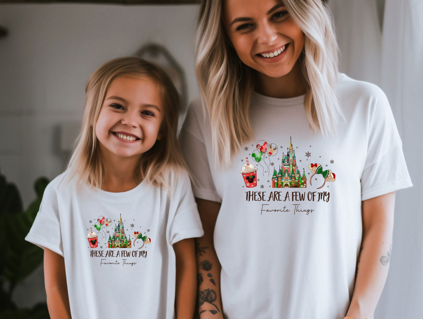 These are a few of my favorite things Custom Tee, Disney Snacks Shirt, Christmas Castle Shirt, Disneyland Christmas tee, Magic Kingdom shirt