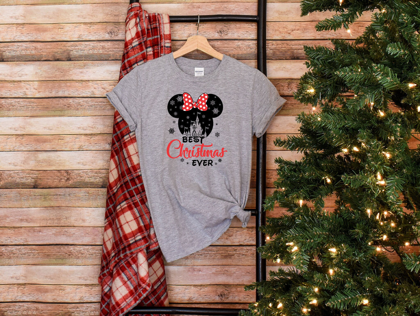 Disney Best Christmas Ever T-Shirt, Best Christmas Ever Gift, Minnie Xmas 2023 Shirt, Custom Xmas Tee, Disney Christmas Family Tee