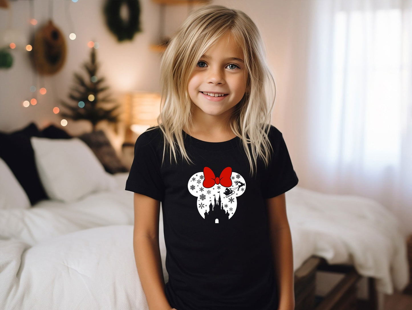 Disney Castle Silhouette Minnie T-Shirt, Disney Castle Shirt, Disney Vacation Shirt, Disney Trip Shirt, Family Vacation Gift Tee