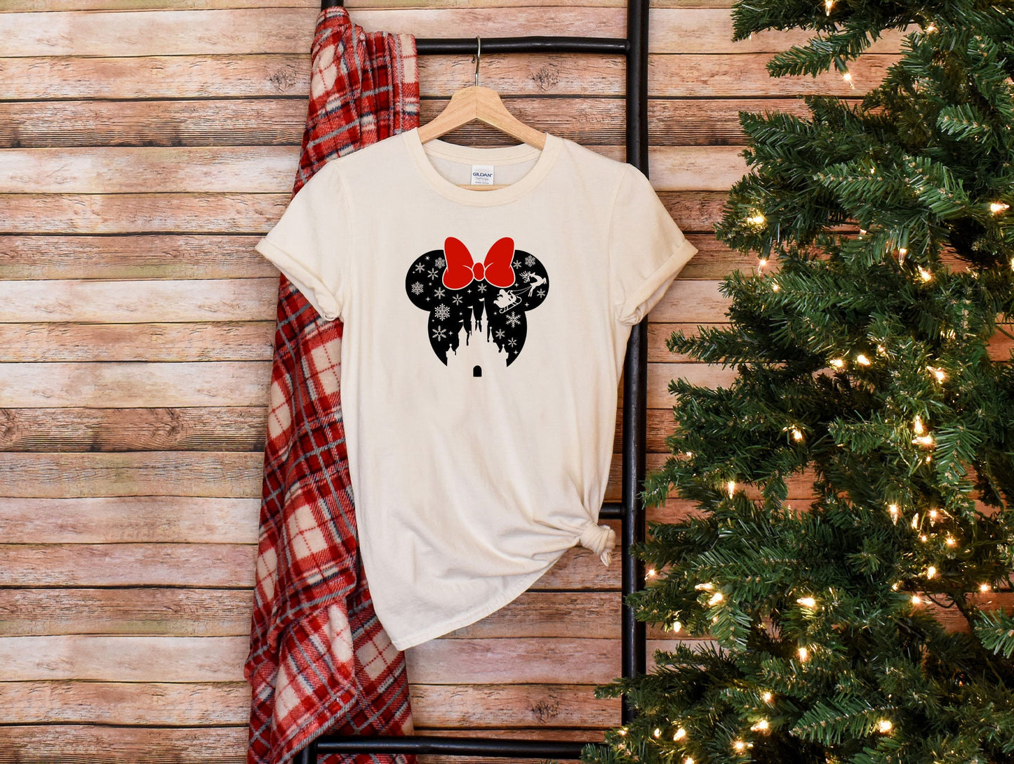 Disney Castle Silhouette Minnie T-Shirt, Disney Castle Shirt, Disney Vacation Shirt, Disney Trip Shirt, Family Vacation Gift Tee