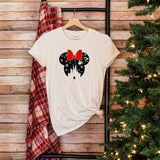 Disney Castle Silhouette Minnie T-Shirt, Disney Castle Shirt, Disney Vacation Shirt, Disney Trip Shirt, Family Vacation Gift Tee