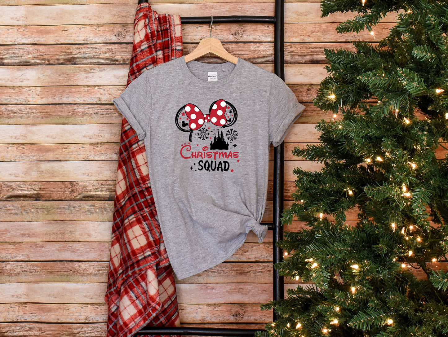 Christmas Squad T-Shirt, Disney Christmas Tee, Minnie Christmas Shirt, Xmas Squad Shirt, Disney Holiday Shirt, Xmas Family Gift Tee