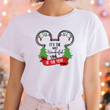 It's The Most Wonderful Tıme Of The Year Shirt, Christmas Mickey Ear Shirt, Disney Christmas Tee, Disnayland Tour T-Shirt, Matching Tour Tee