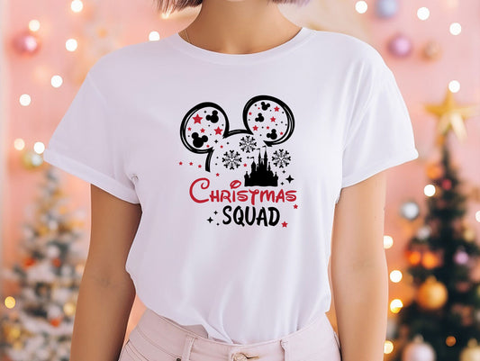 Christmas Squad T-Shirt, Disney Christmas Tee, Mickey Christmas Shirt, Xmas Squad Shirt, Disney Holiday Shirt, Xmas Family Gift Shirt