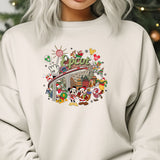 Disney Epcot World Tour Sweatshirt, Retro Disney Epcot Sweat shirt, Mickey And Friends, Epcot Center 1982 Hoodie, Drinking Around The World
