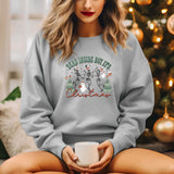 Dead Inside But It's Christmas Sweatshirt, Funny Skeleton Hoodie, Skeleton Christmas Hoodie, iPrintasty Christmas Sweat shirt