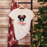 Best Christmas Ever shirt, Disney Christmas 2023 shirt, Christmas Disney Group T-Shirts, Disneyland Family shirts, Minnie Ear Christmas Tee