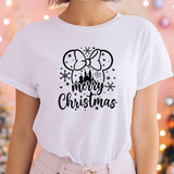 Disney Merry Christmas T-Shirt, Minnie Christmas Shirt, Disney Christmas Shirt, Disney Matching Family Tee, Christmas Disney Couple Shirt