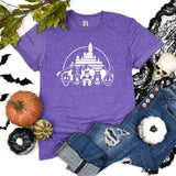 Disney Castle Silhouette T-Shirt, Disney Halloween Shirt, Disney Shirt, Halloween Castle Shirt, Mickey Minnie and Friends, Matching Shirt