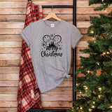 Disney Merry Christmas T-Shirt, Mickey Christmas Shirt, Disney Christmas Shirt, Disney Matching Family Tee, Christmas Disney Couple Shirt