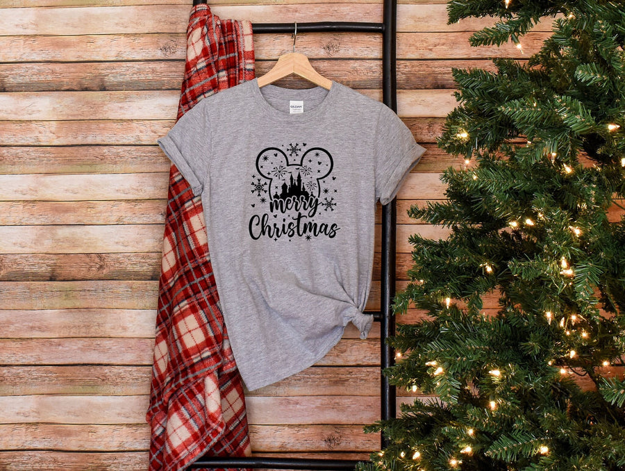 Disney Merry Christmas T-Shirt, Mickey Christmas Shirt, Disney Christmas Shirt, Disney Matching Family Tee, Christmas Disney Couple Shirt