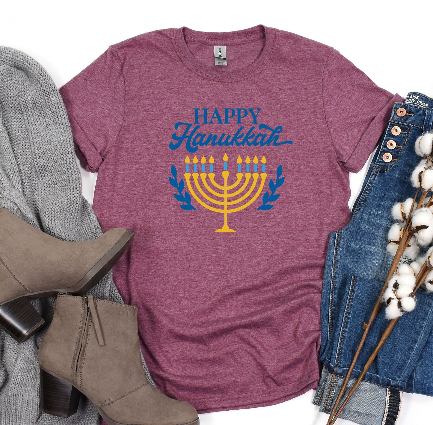 Happy Hanukkah Shirts, Magen David Shirt, Star Of David Tshirt, Menorah Shirt, Jewis Gnomes Shirt, Happy Hanukkah Tee, Woman Hanukkah Tee