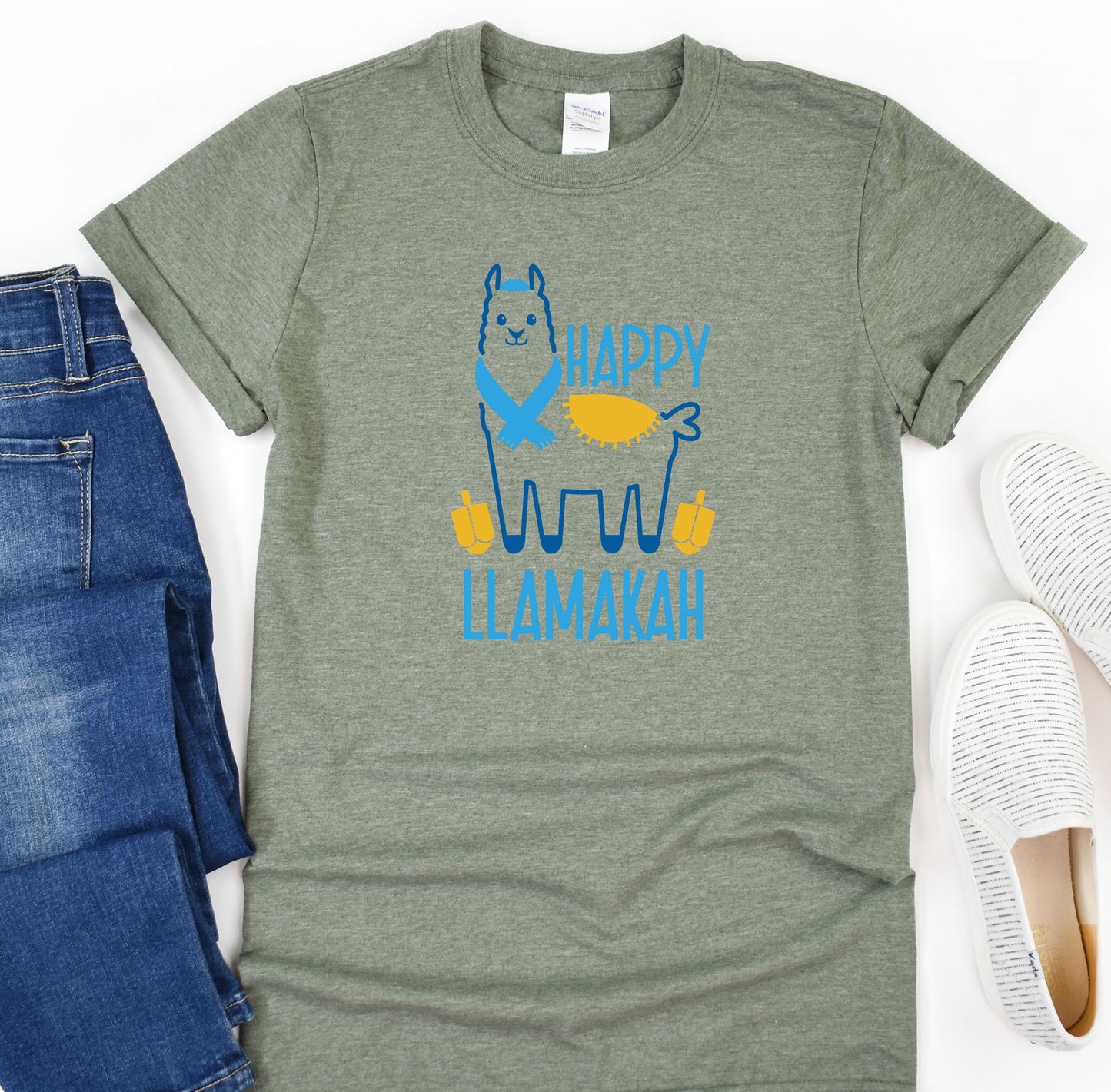 Hannukah Shirt, Funny Channukah Shirt, Happy Llamakah, Holiday Party Shirt, Silly Hannukah , shirt for men, Jewish shirt for women