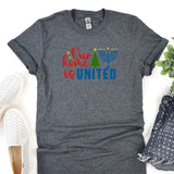 Our Home Is United Shirt, Happy Hanukkah Shirt, Jewish Cristian Shirt, Holiday Hanukkah Shirt, Jewish Saying Shirt, Religious Shirt