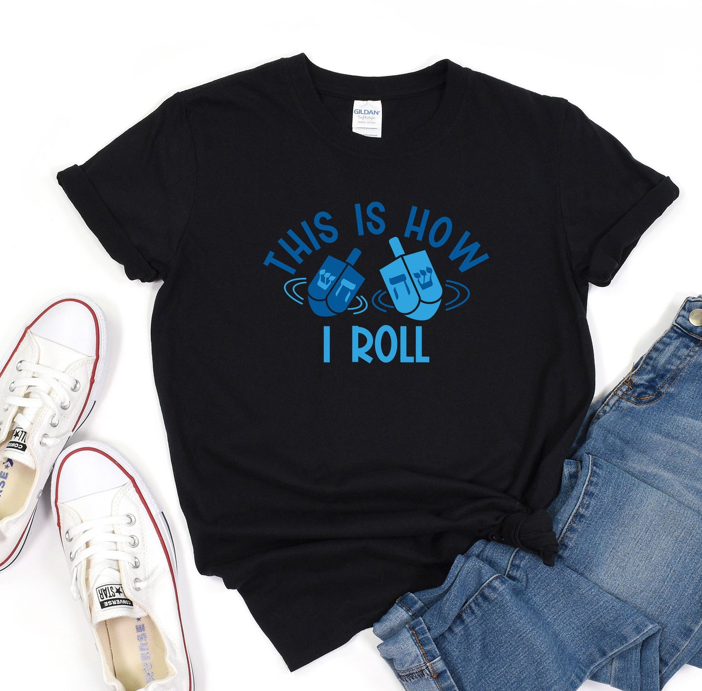 This is How I roll Shirt, They See me Rollin Hanukkah T-Shirt, Hannukah Shirt, Hanukkah Family Shirts, Jewish gift, Hanukkah Gifts