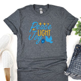Peace Light Joy Shirt, Happy Hanukkah Shirt, Jewish Shirt, Holiday Hanukkah T-Shirt, Hanukkah Shirt, Jewish Saying Tee, Shirt for Jewish