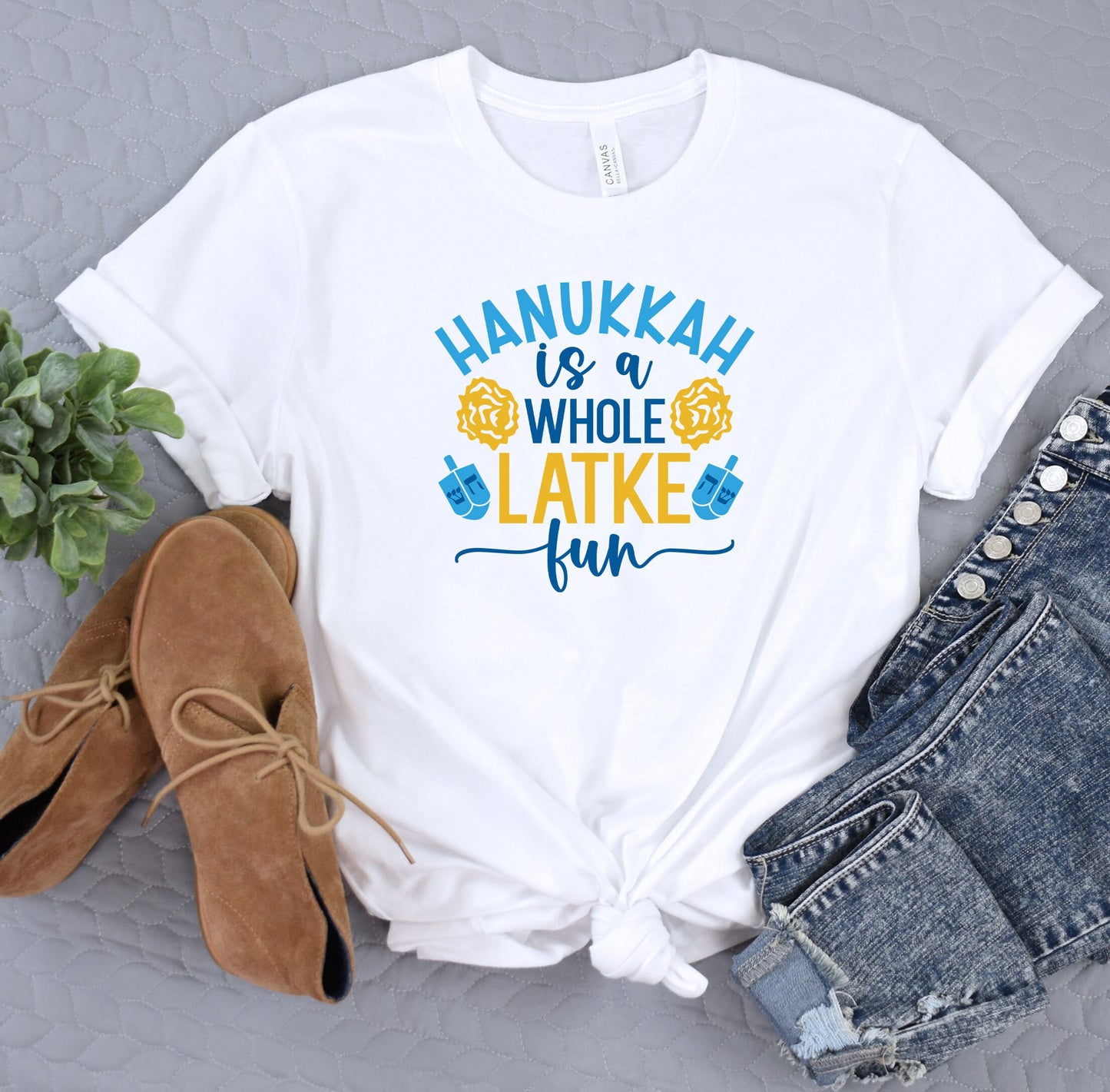 Hanukkah is a whole LATKE fun Shirt, Holiday Happy Hanukkah T-Shirt, Jewish Saying Tee, Holiday Shirt, Religious Shirt for Jewish