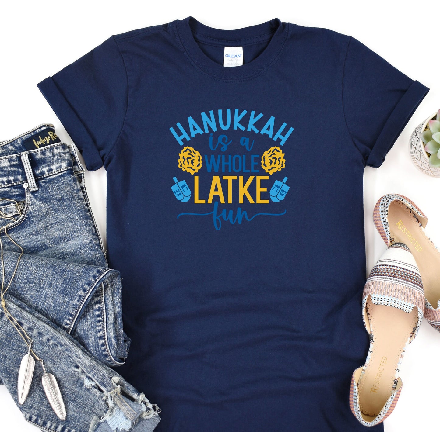 Hanukkah is a whole LATKE fun Shirt, Holiday Happy Hanukkah T-Shirt, Jewish Saying Tee, Holiday Shirt, Religious Shirt for Jewish