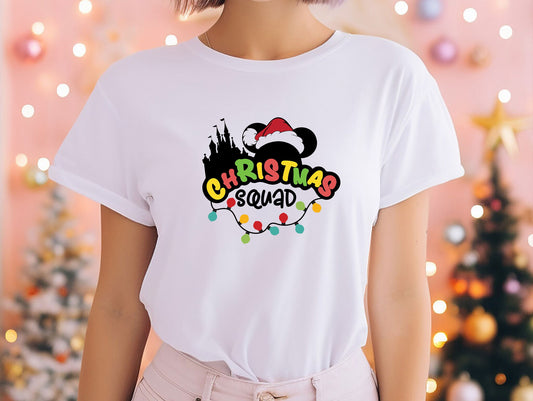 Disney Christmas Squad Shirt,Custom Disney Christmas Shirt,Mickey Minnie Christmas Shirt,Custom Family Disney Tshirt,Christmas Family Shirt