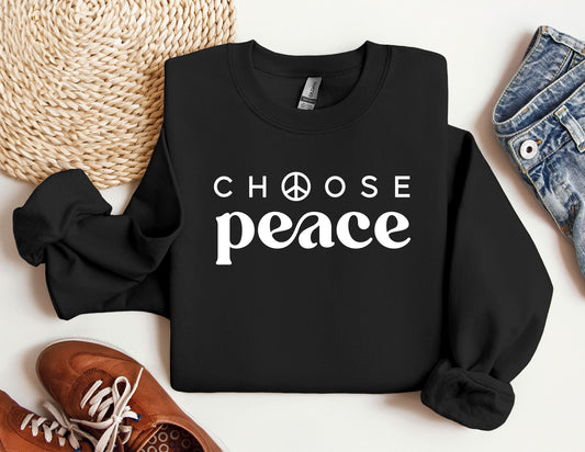 Choose Peace Sweatshirt, Charity Hoodie, Palestine Hoodie, Activist Sweatshirt, Equality Hoodie, Human Right Sweater, Protest Sweatshirt