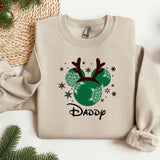 Christmas Mommy and Daddy Sweatshirt, Trendy Sweatshirt, Disneyland Sweatshirt, Oversized Sweatshirt, Christmas Sweatshirt, Christmas Gift
