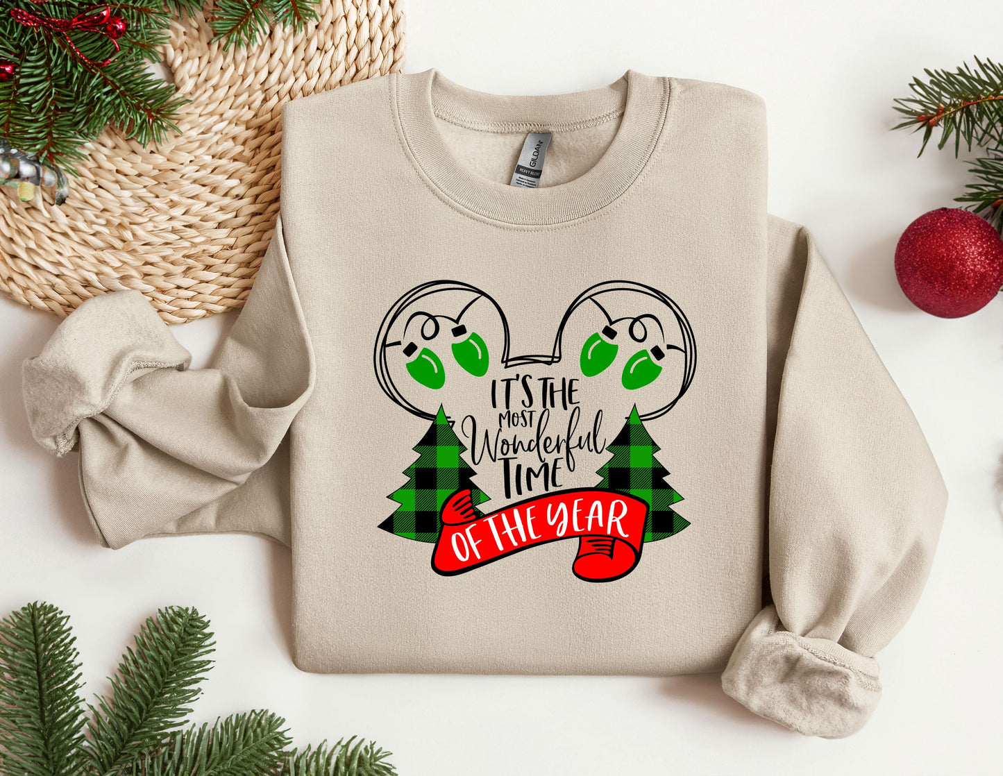 Christmas Disney Sweatshirt, Trendy Sweatshirt, Disneyland Sweatshirt, Oversized Sweatshirt, Christmas Sweatshirt, Christmas Gift