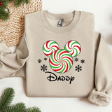 Christmas Mommy and Daddy Sweatshirt, Trendy Sweatshirt, Disneyland Sweatshirt, Oversized Sweatshirt, Christmas Sweatshirt, Christmas Gift