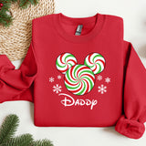Christmas Mommy and Daddy Sweatshirt, Trendy Sweatshirt, Disneyland Sweatshirt, Oversized Sweatshirt, Christmas Sweatshirt, Christmas Gift