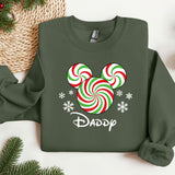 Christmas Mommy and Daddy Sweatshirt, Trendy Sweatshirt, Disneyland Sweatshirt, Oversized Sweatshirt, Christmas Sweatshirt, Christmas Gift