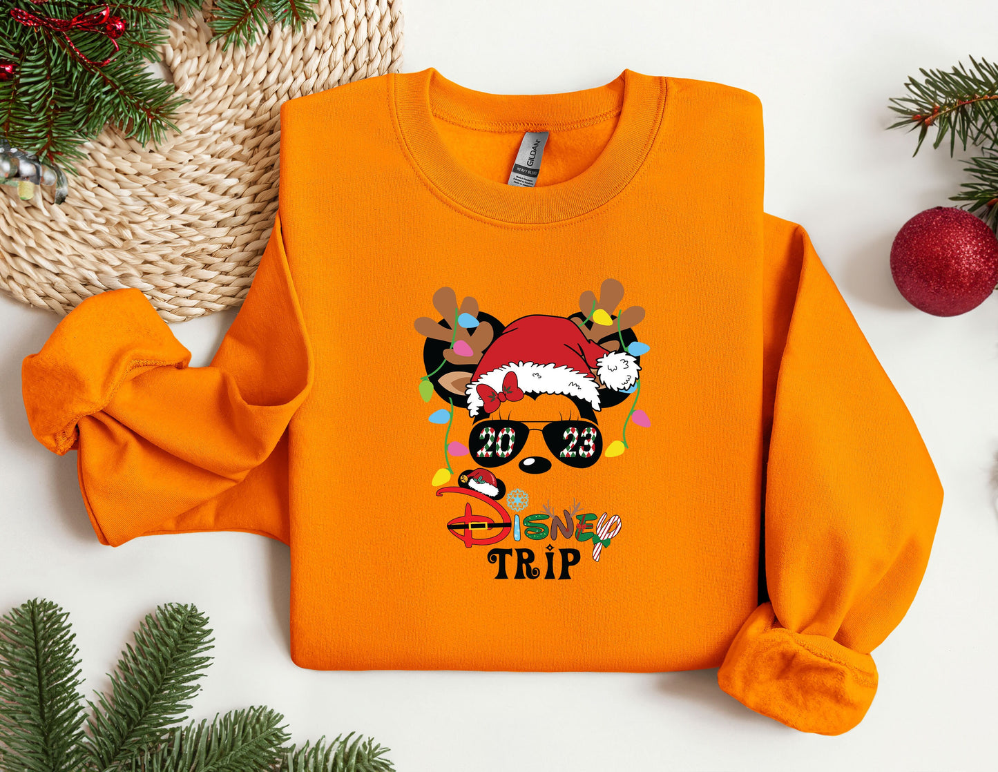 Christmas Disney Trip Sweatshirt, Trendy Sweatshirt, Disneyland Sweatshirt, Oversized Sweatshirt, Christmas Sweatshirt, Christmas Gift