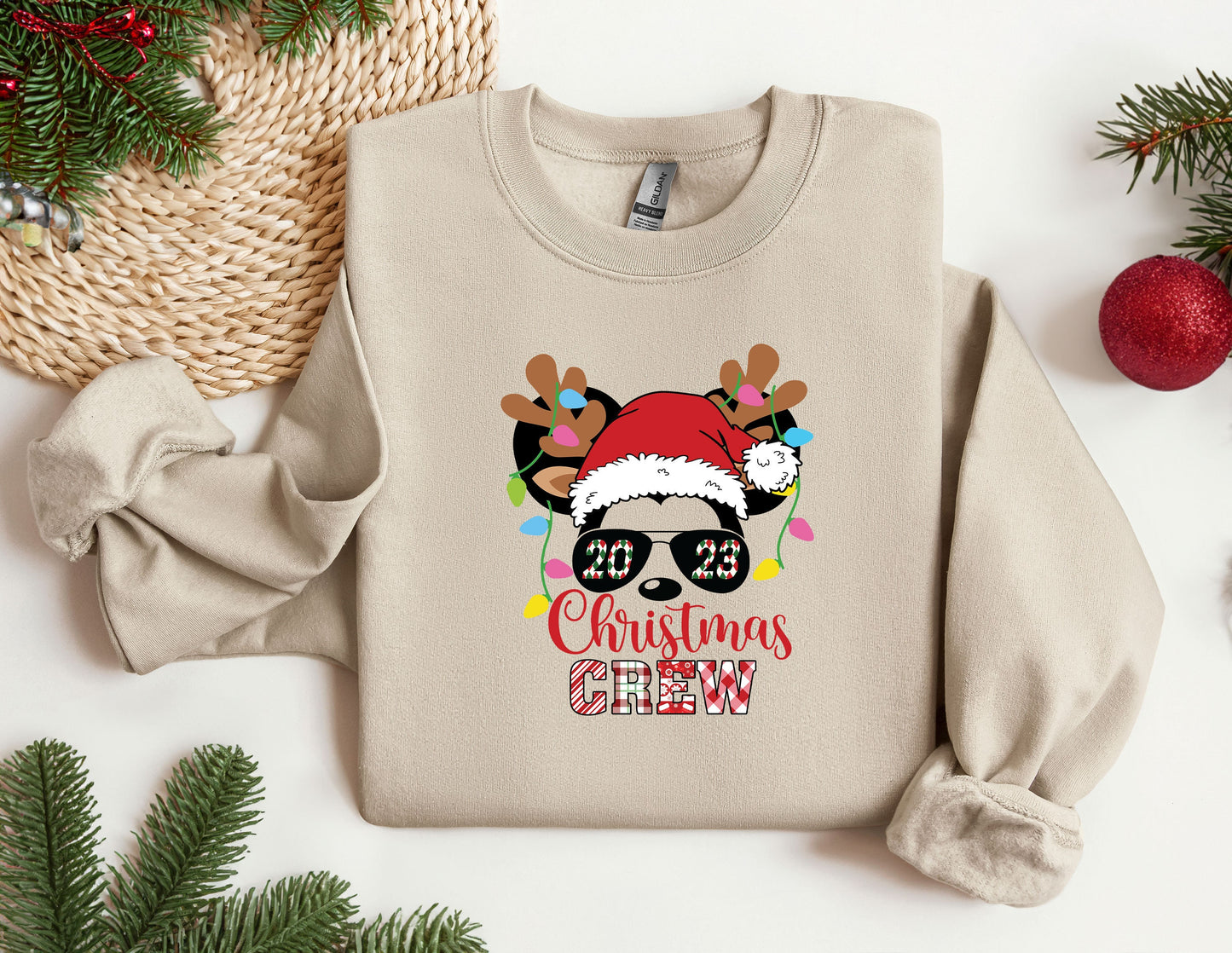 Christmas Crew Sweatshirt, Trendy Sweatshirt, Disneyland Sweatshirt, Oversized Sweatshirt, Christmas Sweatshirt, Christmas Gift