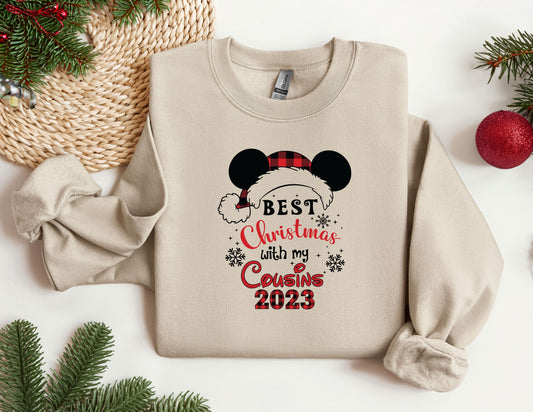 Cousin Christmas Sweatshirt, Trendy Sweatshirt, Disneyland Sweatshirt, Oversized Sweatshirt, Christmas Sweatshirt, Christmas Gift