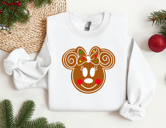 Christmas Disney Gingerbread Sweatshirt, Trendy Sweatshirt, Disneyland Sweatshirt, Oversize Sweatshirt, Christmas Sweatshirt, Christmas Gift