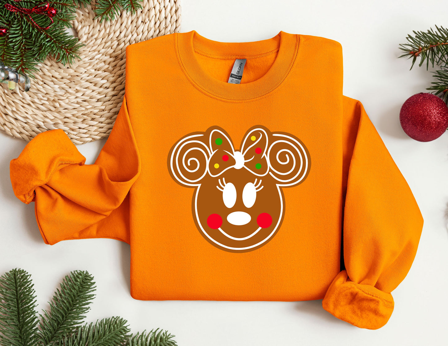 Christmas Disney Gingerbread Sweatshirt, Trendy Sweatshirt, Disneyland Sweatshirt, Oversize Sweatshirt, Christmas Sweatshirt, Christmas Gift