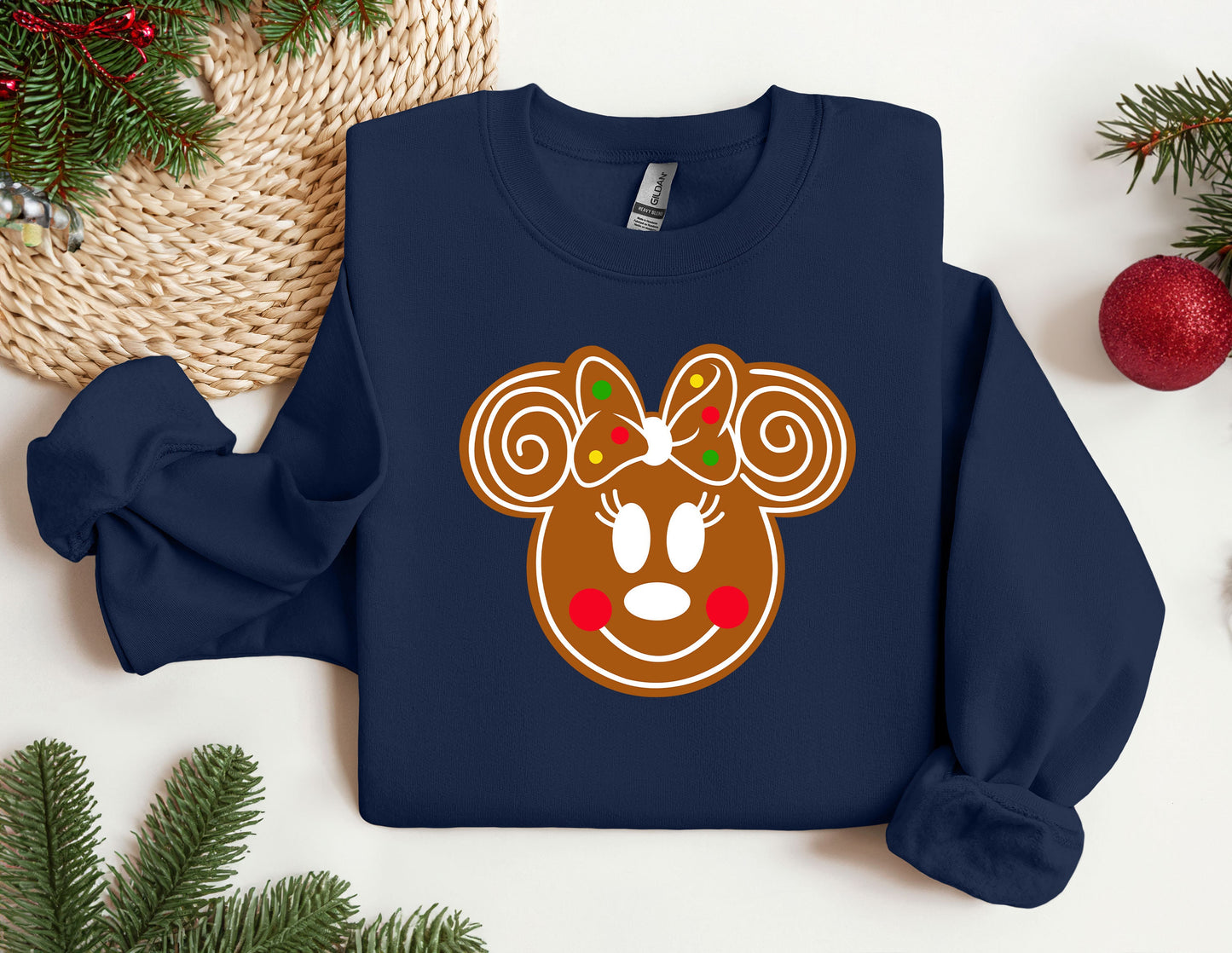 Christmas Disney Gingerbread Sweatshirt, Trendy Sweatshirt, Disneyland Sweatshirt, Oversize Sweatshirt, Christmas Sweatshirt, Christmas Gift