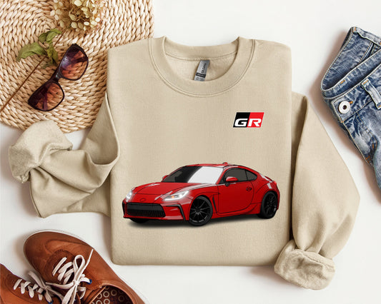 Toyota GR86 Gazoo Racing unisex sweatshirt, Drift Car Hoodie, Automotive Apparel Car Guys, Gift JDM Touge Enthusiasts Sweat, Car Sweatshirt