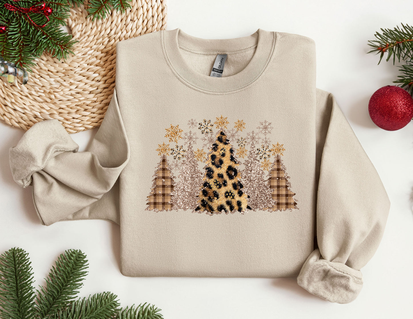 a sweater with a picture of a leopard on it