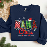 a christmas sweater with the word mama claus on it