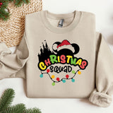 Christmas Squad Sweatshirt, Disney Xmas Sweater, Christmas Crewneck, Christmas Disneyland Sweat, Holiday Sweaters for Women, Winter Hoodie