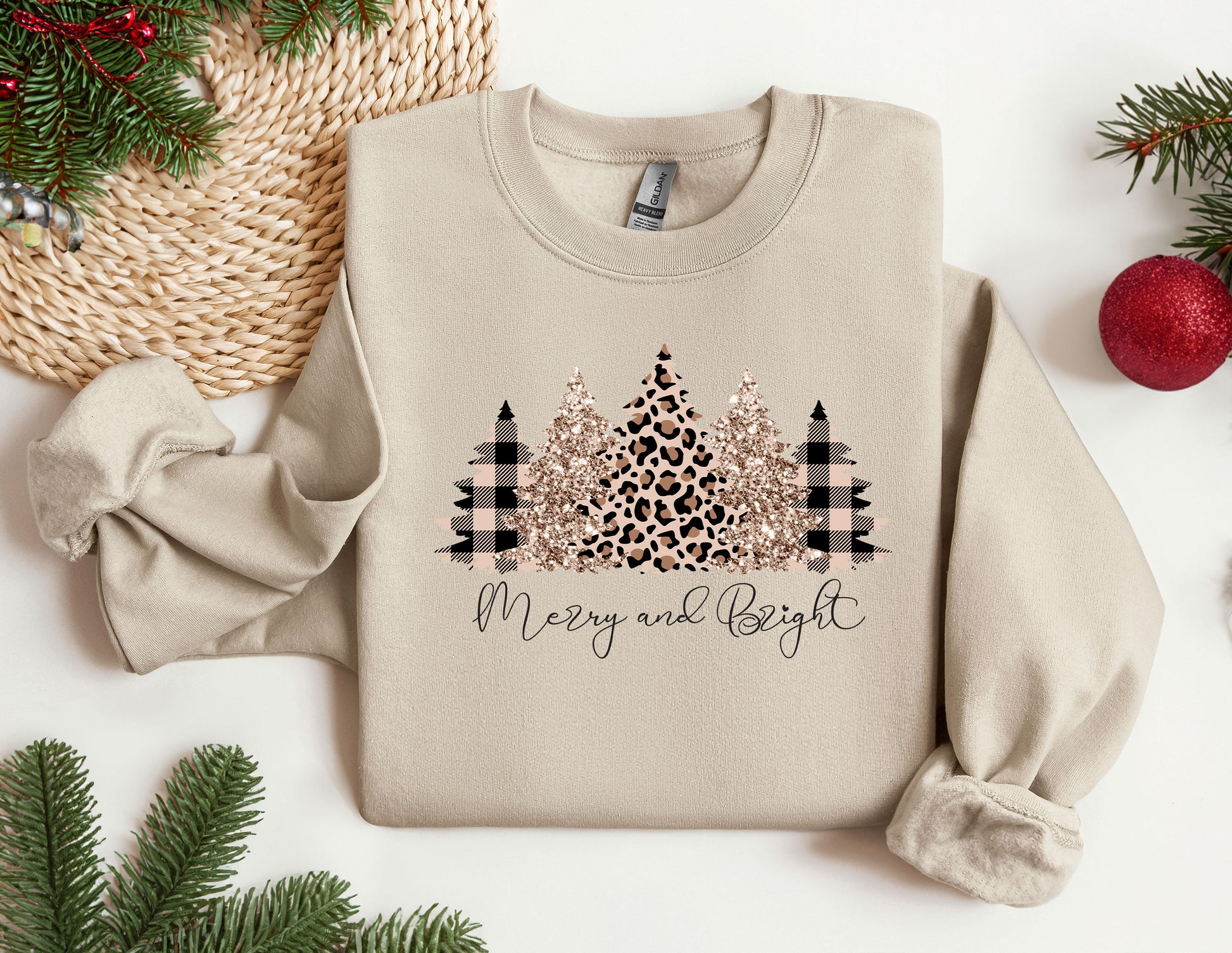 a sweater with a christmas tree on it